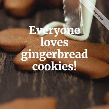 Gingerbread Cookie Day | Nov 21 Video Template