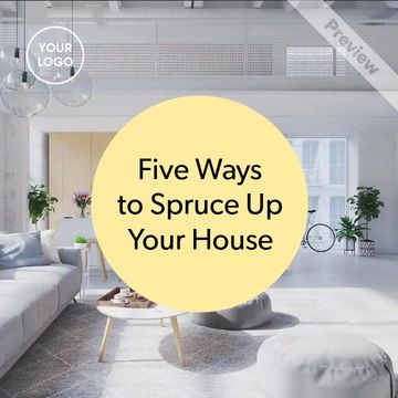 5 Ways to Spruce Up Your House Video Template