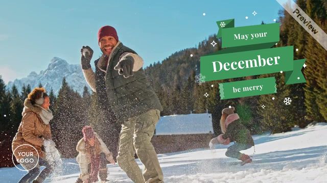 Christmas Card Day Video Template