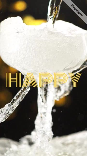 🍸  New Year's Toast Video Template