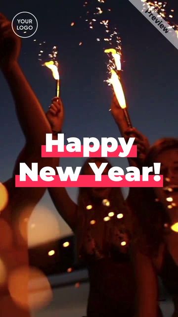 New Year's Cheers Video Template