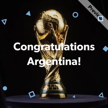 Argentina Champions Video Template