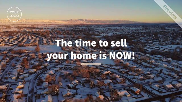 The Time To Sell Is Now | Real Estate Video Template