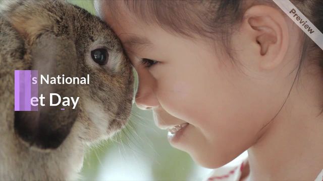 Pet Day | Apr 11 | Wide Video Template