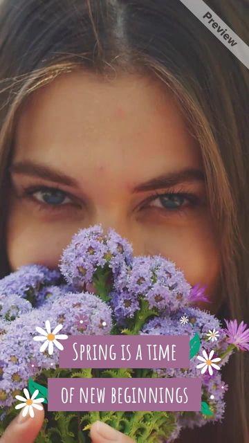 Spring Wisdom | Motivational | Tall Video Template