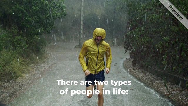 Motivational Monday | Rain People Video Template