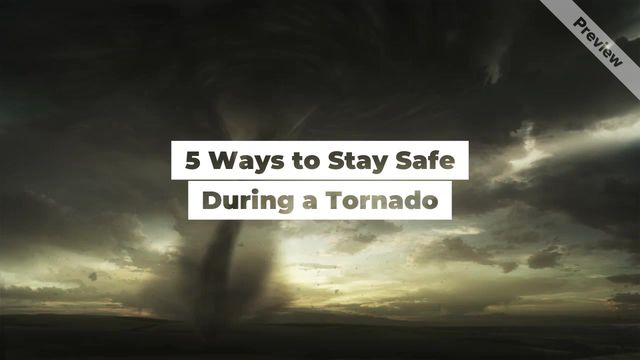 Stay Safe | Tornado Video Template