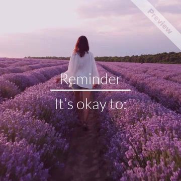 Self Love Sunday | It's Ok Video Template