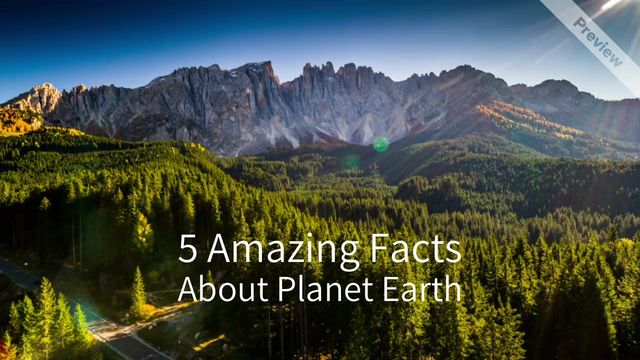 Fun Facts About The Earth | Earth Day Video Template