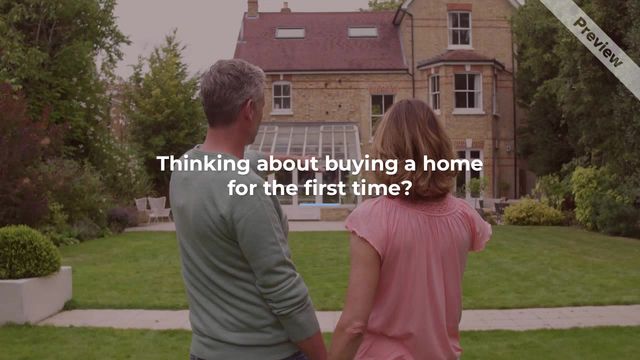 First Time Home Buyer Assistance Video Template