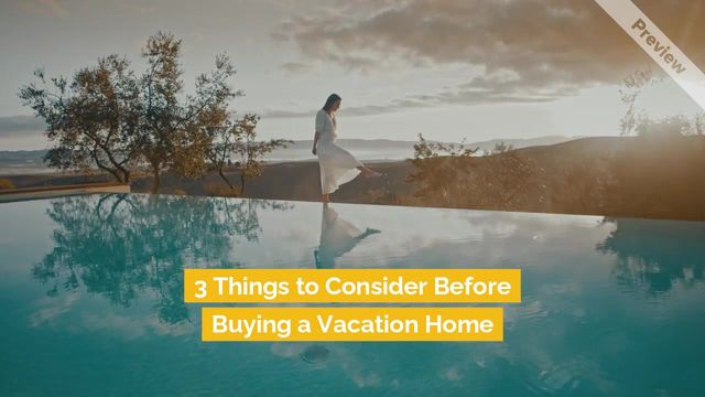 Buying a Vacation Home Advice Video Template