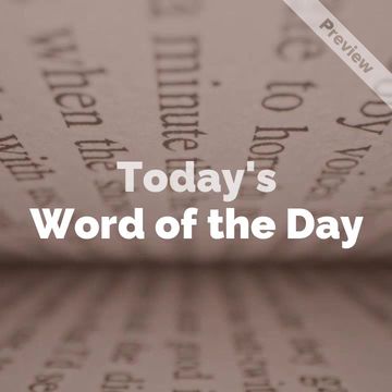 Word of the Day | July 13 Video Template