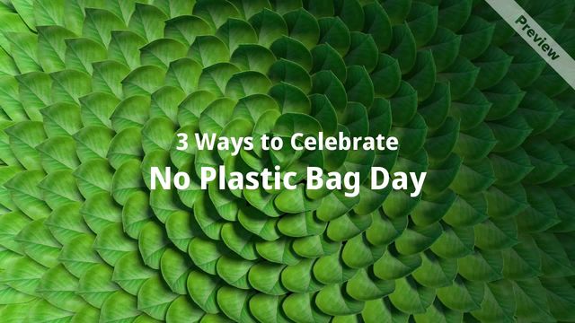 No Plastic Bag Day | July 3 Video Template