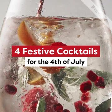 4 Festive Cocktails for the 4th of July Video Template