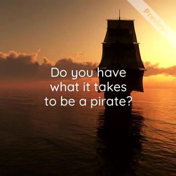 Talk Like a Pirate Day | Sept 19 Video Template