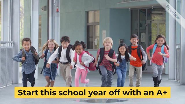 A+ Back to School Sale  #3 Video Template