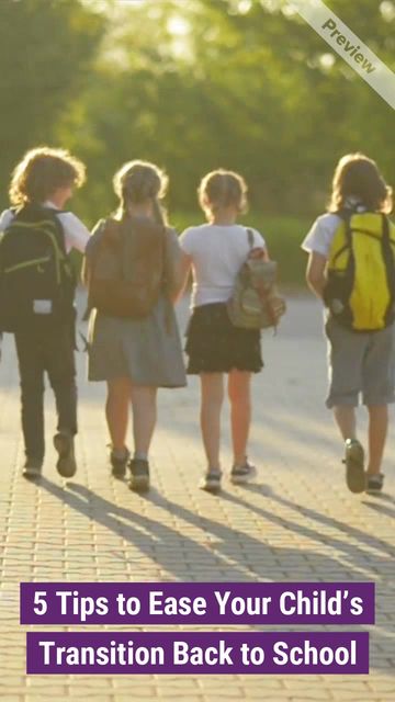 5 Tips for an Easy Transition Back to School #2 Video Template