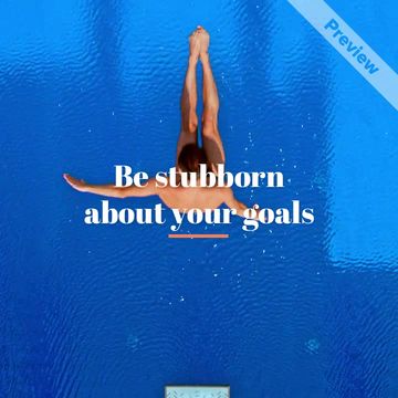 Motivational Monday | Be Stubborn Video Template