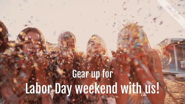 Labor Day - Opening Hours  Video Template