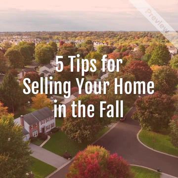 Fall Selling Tips | Real Estate Video Template