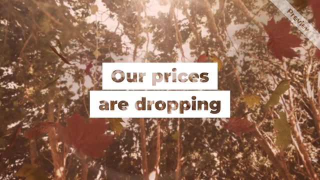 Fall Sale Video Template