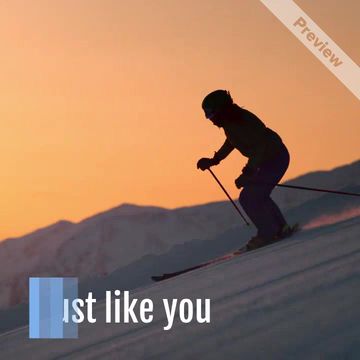 Sliding Down | Winter Sale   Video Template