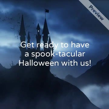 Halloween Store Hours  Video Template