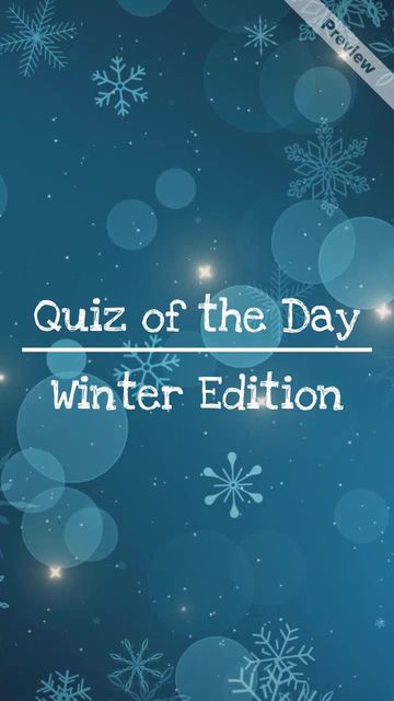 Christmas Trivia | Quiz of the Day  Video Template