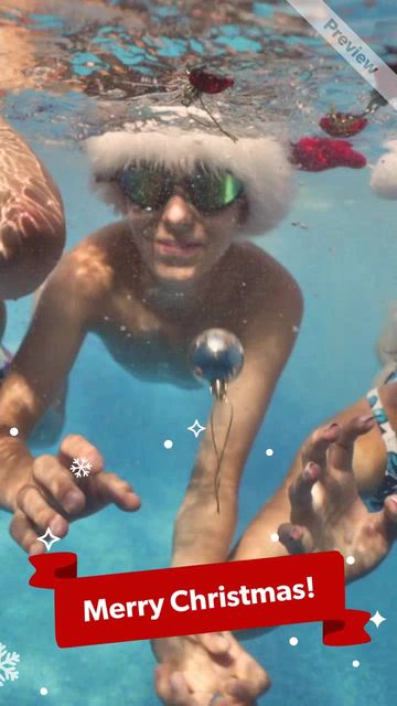 Greeting | Summer-Weather Christmas Video Template