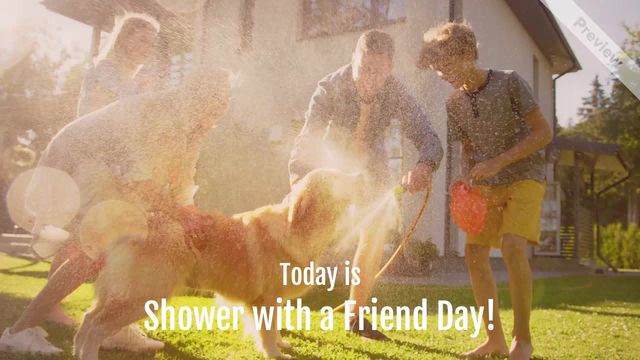 Shower with a Friend Day | Feb 5 Video Template