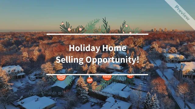 Holiday Home Selling | Real Estate Video Template