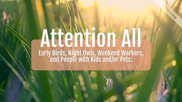 Daylight Savings Reminder Video Template