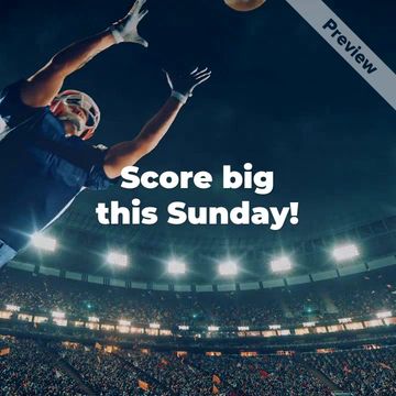 Score Big | Big Game Sale Video Template