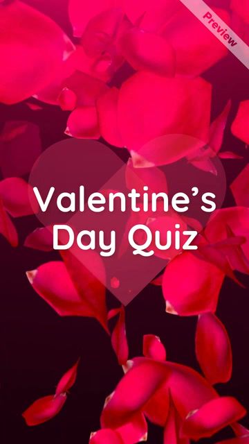 Love in Numbers | Valentine's Day Quiz Video Template