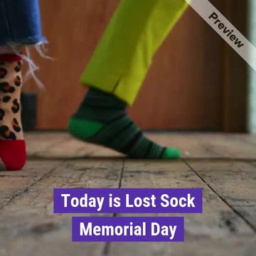 Lost Sock Memorial Day | May 9 Video Template