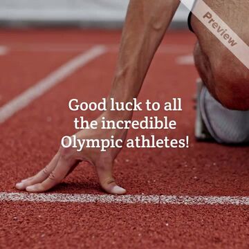 Good Luck Athletes | Summer Olympics Video Template