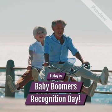 Baby Boomers Recognition Day | Aug 17 Video Template