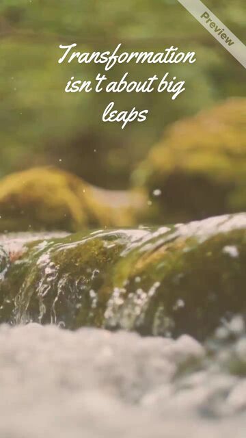 Small Steps | Transformation Tuesday Video Template