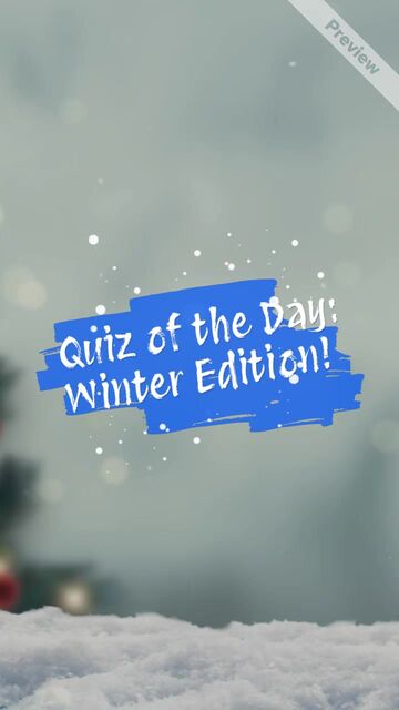 🌲 Christmas Tree Quiz  #2 Video Template