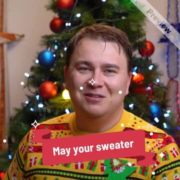 National Ugly Sweater Day Contest! Video Template