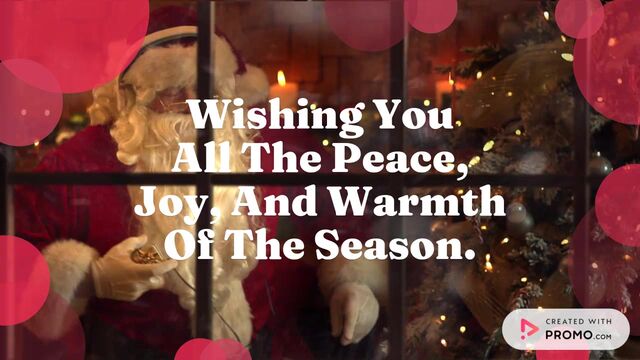 Christmas Eve Greeting: Warm Wishes Video Template