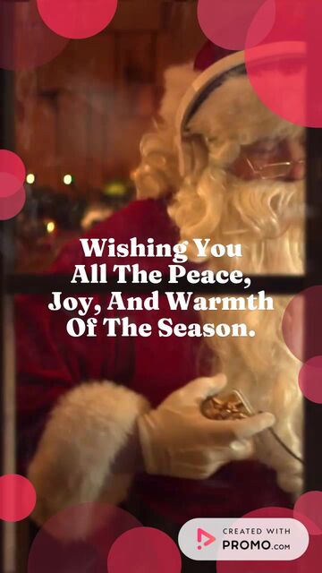 Christmas Eve Greeting: Warm Wishes Video Template