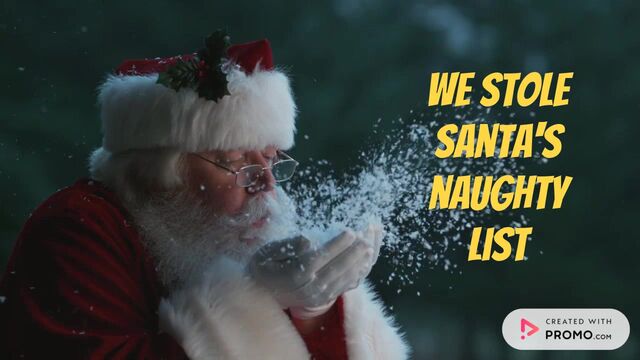 Santa Naughty list... it's our friends! Video Template