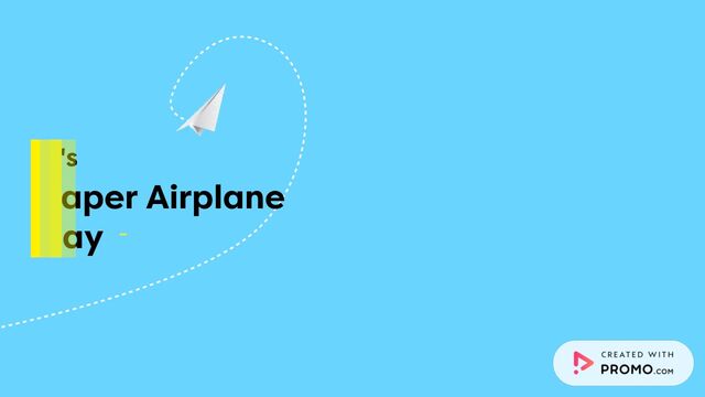 Paper Airplane Day Video Template
