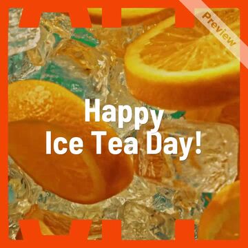 Iced Tea Day Video Template